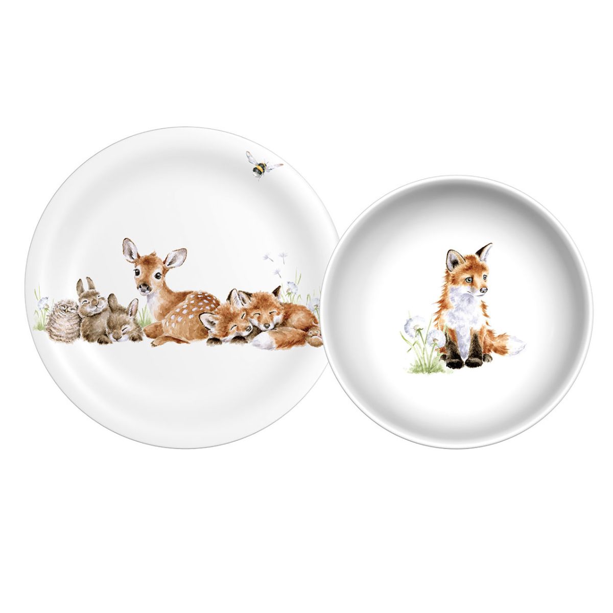 Wrendale Designs Little Wren Plate & Bowl Set image number null